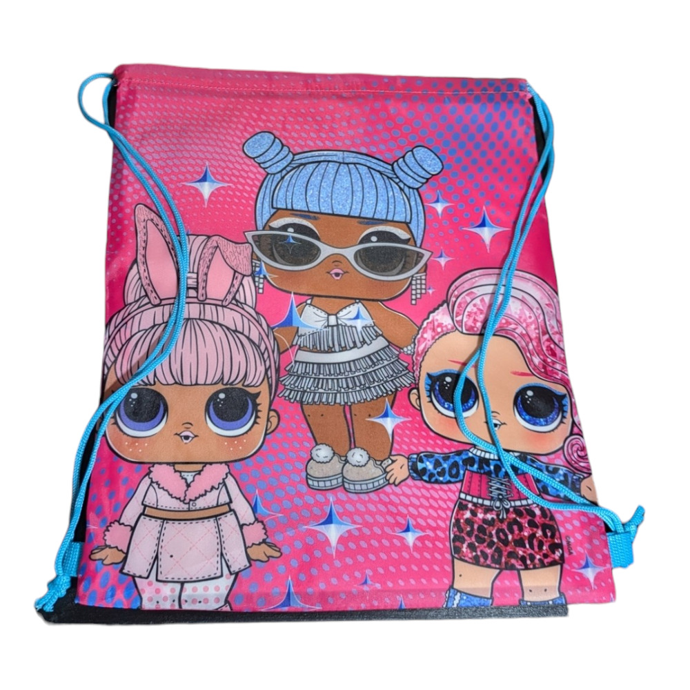 LOL Surprise - Bright Pink - Draw String Backpack - 13x16 inches